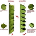 thumbnail image 2 of Nvzi Jardinera colgante vertical para jardín con 7 bolsillos, jardinera vertical para jardín, bolsa para cultivo de plantas para interior y exterior (verde), 2 of 4