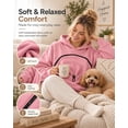 thumbnail image 6 of Pet Carrier Hoodie with Dog Pouch, Sweatshirt Cat Carrying Pocket Hoodie | Zippered Front Carrier for Small Dogs & Cats, Kangaroo Side Pocket, Sleeve Storage Big Size Soft(Pink,M), 6 of 8