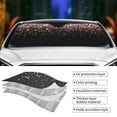 thumbnail image 4 of Kdxio Rose Gold Glitter1 Print Front Windshield Sun Shade,Folding Auto Sunshade for Car Truck SUV-Medium, 4 of 7