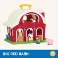 thumbnail image 2 of Battat – Big Red Barn – Animal Farm Playset para niños pequeños 18M+ (6Piece), Dark Red, 1 Battat Battat, 2 of 4