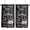 thumbnail image 5 of Retro Coffee Beans Small Curtain Rod Pocket Short Curtains Half Drapes Partition Cabinet Door Window Curtains Home Decor, 5 of 6