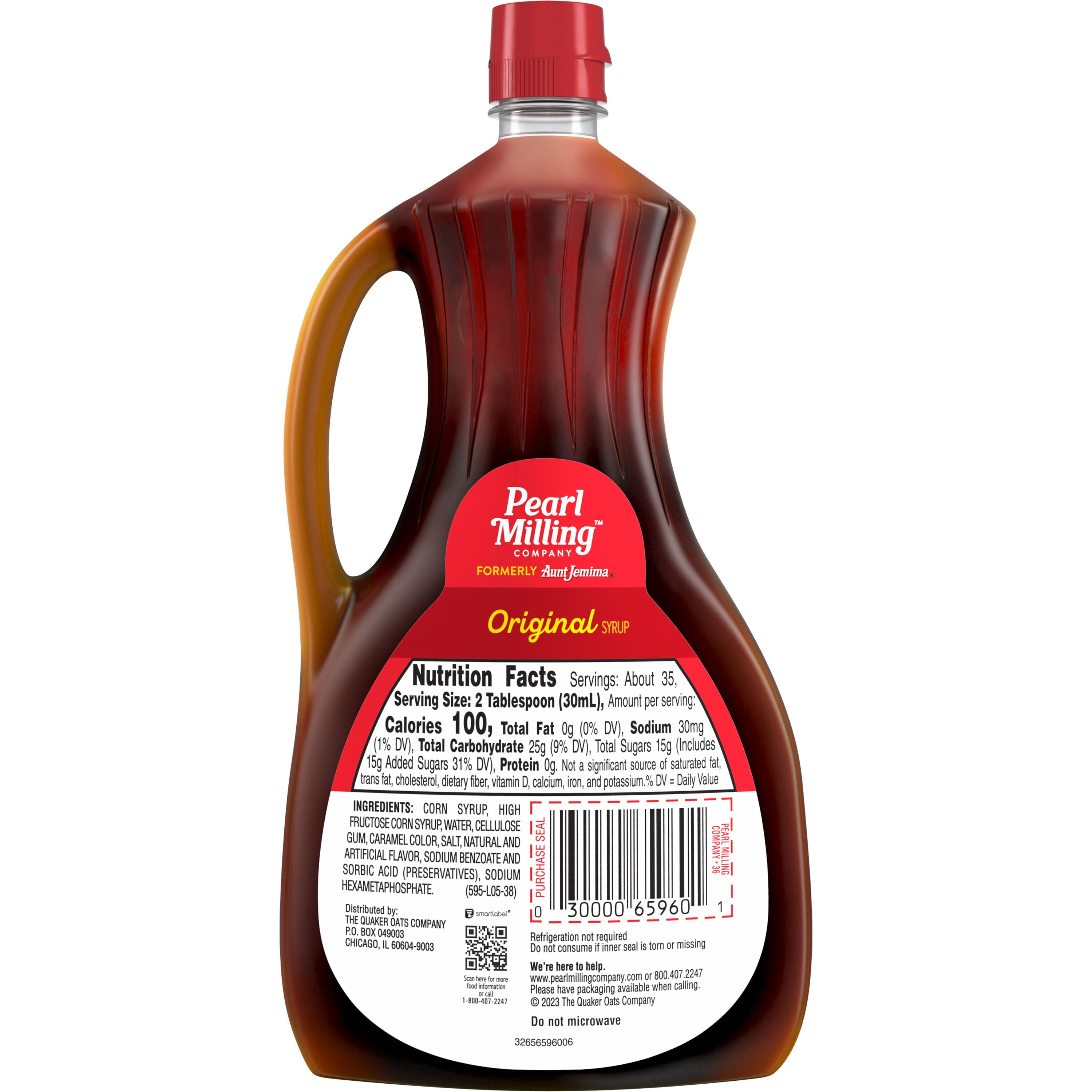 Pearl Milling Company Original Syrup, Pancake Syrup, 36 fl oz Bottle
