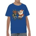 thumbnail image 2 of Santa and Krampus Unite Youth's T-shirt, 2 of 3