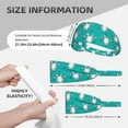 thumbnail image 2 of Modern Cartoon Goat Head White Headbands for Women Men, Workout Elastic Sweat Band for Yoga Running Cycling Gym Exercise Non Slip Head Bands for Women's Hair, 2 of 5