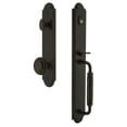 thumbnail image 5 of Grandeur 848540 Arc Solid Brass Rose Dummy Full Plate "C" Grip Handleset - Brass, 5 of 5