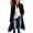 Black, variant on Teddy Coats for Women Stand Collar Full Zip Pockets Mid Length Winter Fleece Jacket with Pockets