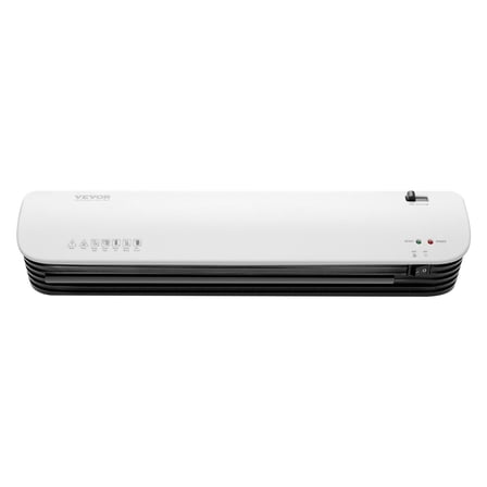 VEVOR Laminator Machine, Thermal Laminator for Max A3 Paper Size, 2-3 min Quick Warm Portable Laminator, 3-5 mil Thickness, Ideal for Home, Office, Business, or School Supplies, White   Black