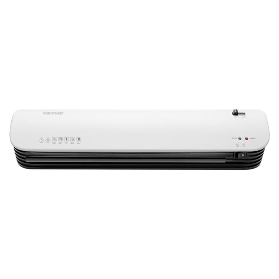 VEVOR Laminator Machine, Thermal Laminator for Max A3 Paper Size, 2-3 min Quick Warm Portable Laminator, 3-5 mil Thickness, Ideal for Home, Office, Business, or School Supplies, White   Black