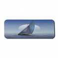 thumbnail image 1 of Nautical Computer Mouse Pad, Sailing Boat in Moonrise Dramatic Sky Ocean Reflections Wavy Serene Illustration, Rectangle Non-Slip Rubber Mousepad Large, 31" x 12", Violet Blue, by Ambesonne, 1 of 2