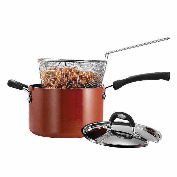 Tramontina 4 Qt. Nonstick Deep Fryer 3Piece Set