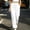 White, variant on Women's Elastic-Waist Straight-Leg Pants, Neat Drawstring, Tiered Hem Stitching and Textured Details for Quick Casual Errands White S