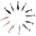 thumbnail image 1 of 12 Piezas de Mini Modelos de Simulación de Delfines XCF Modelo Educativo De Plástico, 1 of 2