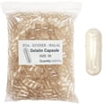 thumbnail image 2 of 1000 Pcs Format Standard 00# 0# 1# Capsules Vides Gélatine Capsules Claires Gélatine Dure Creuse Capsules Transparentes Séparées Jointes, 2 of 5