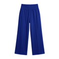 thumbnail image 5 of Women High Waist Wide Leg Casual Pants, JIANLAI Elastic Soft Knit Loose Trousers With Side Pockets For Yoga Travel Daily Streetwear, 5 of 5