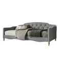 thumbnail image 4 of Castle Place Upholstered Button Tufted Twin Daybed, Light Grey, 4 of 5
