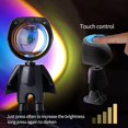 thumbnail image 3 of FYBTO LED Spaceman Sunset Lamp - Rainbow Sunset Projection Night Light with 360° Rotation,Network Modern Chargeable Floor Light with USB (1.5 inch1.5 inch5.7inch), 3 of 5