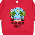 thumbnail image 3 of Inktastic Summer Vacation in West Palm Beach Toddler Sweatshirt, 3 of 4