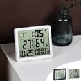 thumbnail image 1 of Hygrometer under $5! CQCYD Digital Indoor Thermometer Hygrometer, Temperature Humidity Monitor with LCD Display, Room Thermometer for Home Office, Tabletop Hygrometer with High Low Records, 1 of 9