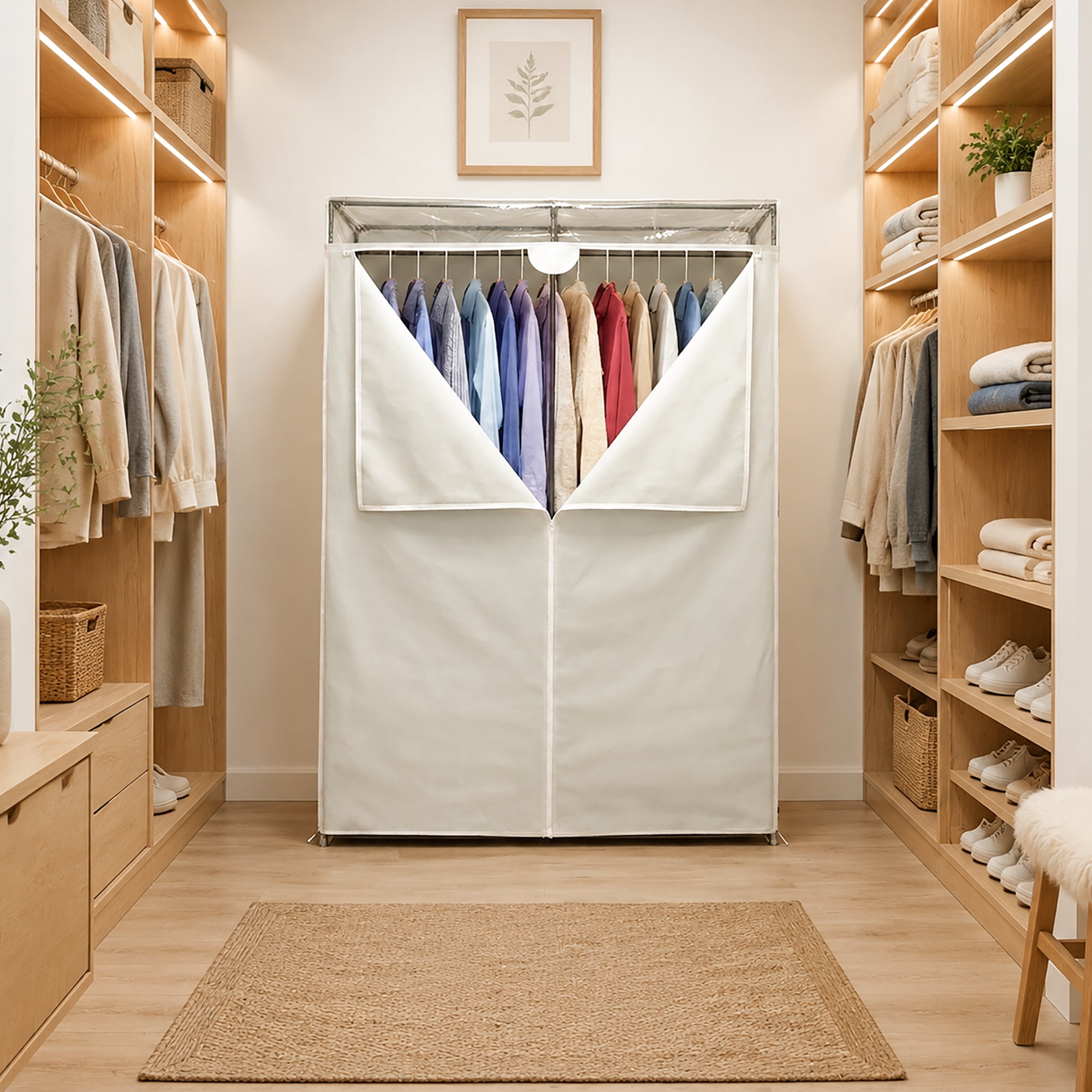 Mainstays Adult Single Steel Tier Zippered Extra Wide Clothes
