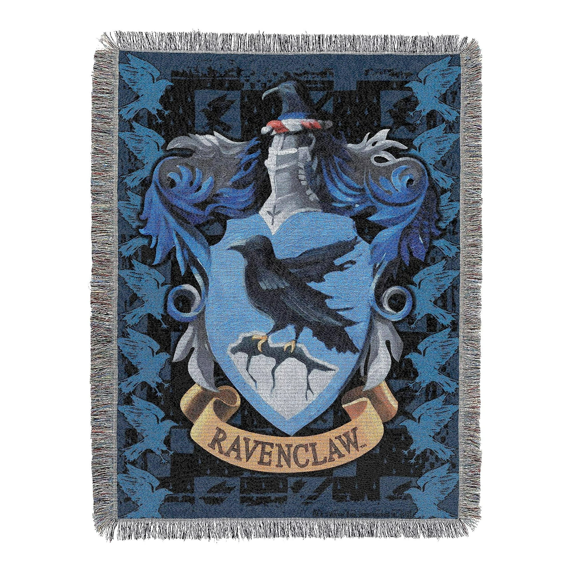 Ravenclaw Crest Woven Tapestry Throw Blanket 48x60 Inch Cozy Hogwarts Decor Walmart