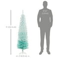 thumbnail image 3 of HOMCOM Slim Artificial Christmas Tree, Pencil Xmas Tree, Gradient Blue, 3 of 10