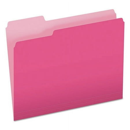 UPC: 0078787023192 | Pendaflex Two-Tone File Folder  Letter Size  1/3 Cut Tabs  Pink  Pack of 100