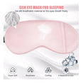 thumbnail image 4 of "Máscara De Ojos Para Dormir De Seda Natural Antifaz De Sueño Rosa ", 4 of 5