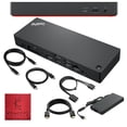 thumbnail image 1 of 40B00300Us Estación De Acoplamiento Thinkpad Usb C: Compatible Con Pantalla 4K Base De Acoplamiento Lenovo Thunderbolt 4 Con Cables Hdmi Dp Y Thunderbolt De 300 W, 1 of 5