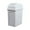 Light Gray/1PCS, variant on Kitchen Can with Swing-top Lid, 7L Small Swing Top Garbage Bin for Office Bathrooms Bedrooms Dorms Toilets , Bathroom Can,Light Gray/1PCS