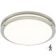 thumbnail image 2 of Maxxima 14 in. Satin Nickel LED Ceiling Mount Fixture w/ Motion Sensor For Standby Dimming, 5 CCT 2700K-5000K, 1300 Lumens, 2 of 12