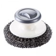 thumbnail image 1 of GUOOL 5xCast Iron Cleaner Kitchen Cleaning Brush for Pots Cookware Cast Iron Skillet Grey, 1 of 9