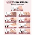 thumbnail image 4 of Kit de manicura y pedicura Hoxida, juego de limas eléctricas inalámbricas para uñas, 4 of 8