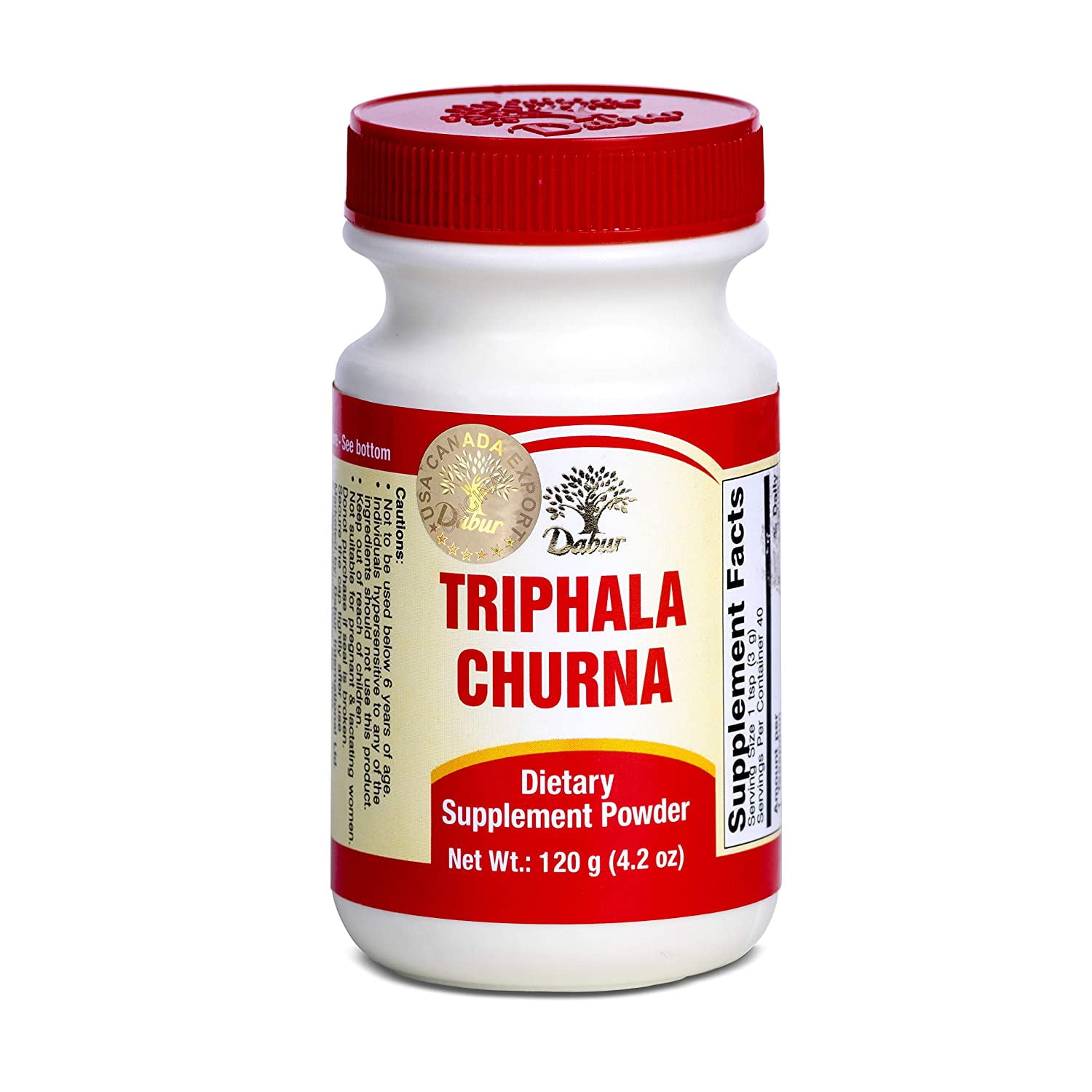 Dabur Triphala Churna, Dietary Supplement Powder (4.2 oz) 120 grams