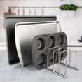 thumbnail image 5 of Spectrum Diversified Euro Steel Kitchen Lid and Dish Rack Holder Organizer, Satin Nickel, 5 of 9