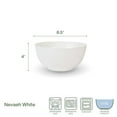 thumbnail image 2 of Fitz and Floyd Nevaeh 8 1/2 in White Bone China Serving Bowl, 2 of 4