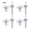 thumbnail image 3 of QualitChoice 4pcs/set Carbon Fiber Hood Locks For Extra Security Gives Any Car New Sty Lish Look silver, 3 of 6