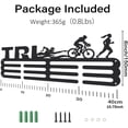 thumbnail image 2 of Medals Hanger Display Holder Rack Women's Triathlon Wall Mounted Frame Sports Medal Holder for Competition Ribbon Wall Hanging Display, 2 of 9