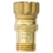 Heavy Duty 25 psi Pressure Regulator 3/4 inch Hose Thread Drip Irrigation System Pressure Reducer, Lead-free Brass
