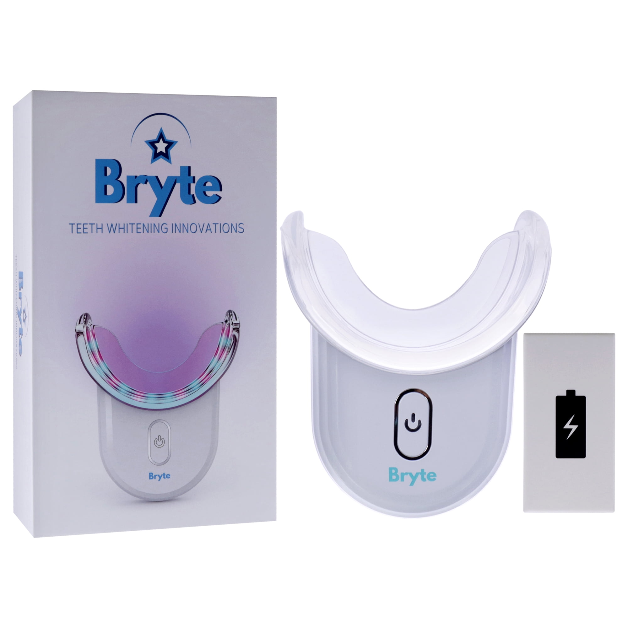 Bryte Wireless Led Teeth Whitening Kit , 5 Pc 3 Teeth Whitening Gel Pens, Bryte Smart Technology Wireless Mouthpiece, Charging Port