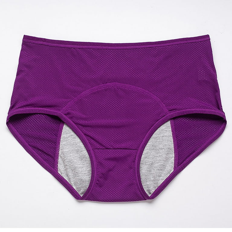 HUPOM Pregnancy Underwear For Women Girls Panties Pants Casual Tie Seamless  Waistband Purple L