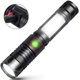 thumbnail image 1 of Linterna frontal recargable por USB, luz potente, impermeable, para pesca, equitación, ciclismo, actividades al aire libre, camping, linterna (gris), 1 of 5
