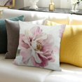 thumbnail image 3 of Patifu Watercolor Peony Pink Flower Pillow Covers Girly Decorative Throw Pillow Covers White Floral Pillow Case for Couch Bed Sofa Cushion Home Decor 22x22in, 3 of 5