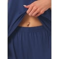 thumbnail image 5 of DARING DIVA Women's Jersey Knit V Neck Soft Casual Sleeveless Pajama Sets 2XL Navy, 5 of 7