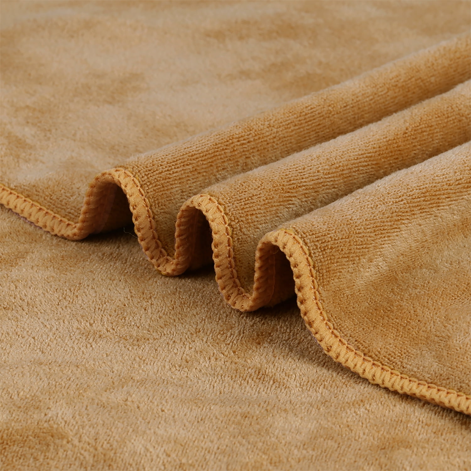 JML Bath Towels 2 Pack,30" x 60",Microfiber Absorbent Fast Drying Super Soft Beach Towels, Dark Yellow