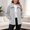 Gray plus size shacket a1, variant on Women's Fall Winter Plus Size Fleece Collared Long Sleeve Shacket Casual Jackets Solid Comfy Outwear Tops Coats Warm Basic Streetwear, Red S