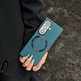 thumbnail image 6 of Case Compatible with Samsung Galaxy Z Fold 7, Plain Fabric Back TPU Frame Magsafe Ultra Slim Lightweight Shockproof Anti-Falling Protective Thin Back Case Cover for Samsung Galaxy Z Fold 7, Black, 6 of 7