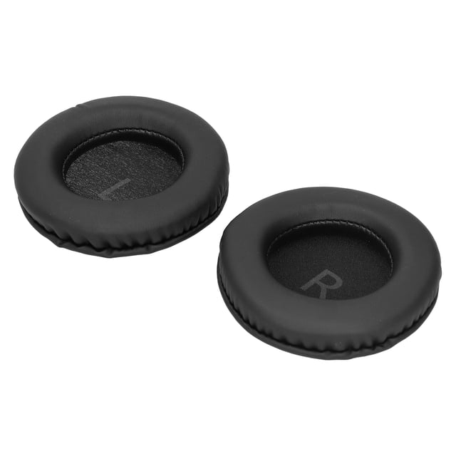 Funda universal para auriculares, funda de espuma de cuero Artificial, almohadilla redonda de 105mm con letrero LR