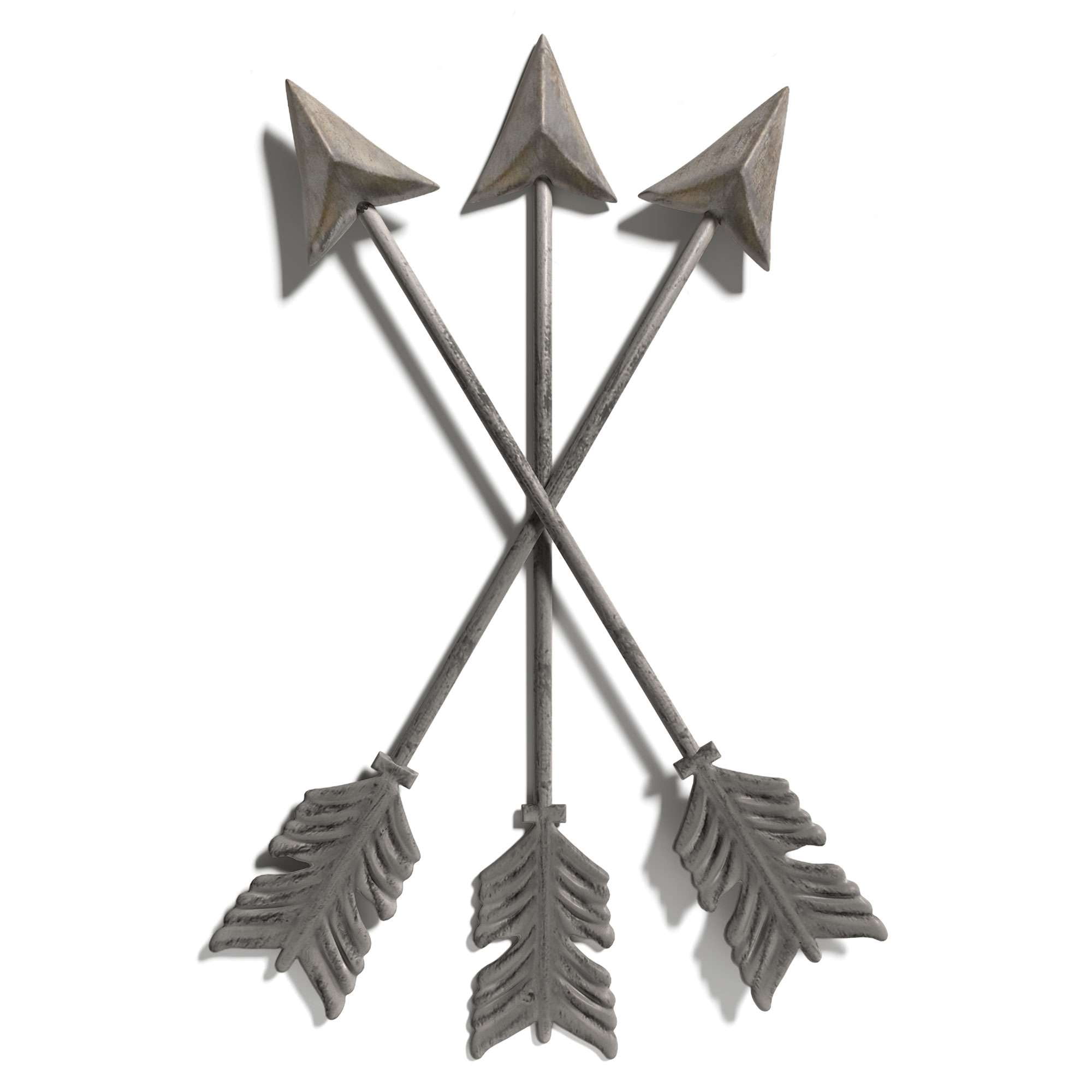 Barnyard Designs Metal Arrow Wall Decor, Rustic Arrow Wall Art Arrows
