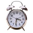 thumbnail image 3 of Reloj Despertador de Escritorio Sunnimix Plateado con Campana Doble, 3 of 8