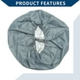 thumbnail image 6 of Unique Bargains Tire Cover Tire Totes / Tire Totes for Car / Durable 420D Oxford Fabric 77cm Width 85cm Height Fits Tires Tire Diameters 27" to 30" / 1 Pc Gray, 6 of 7